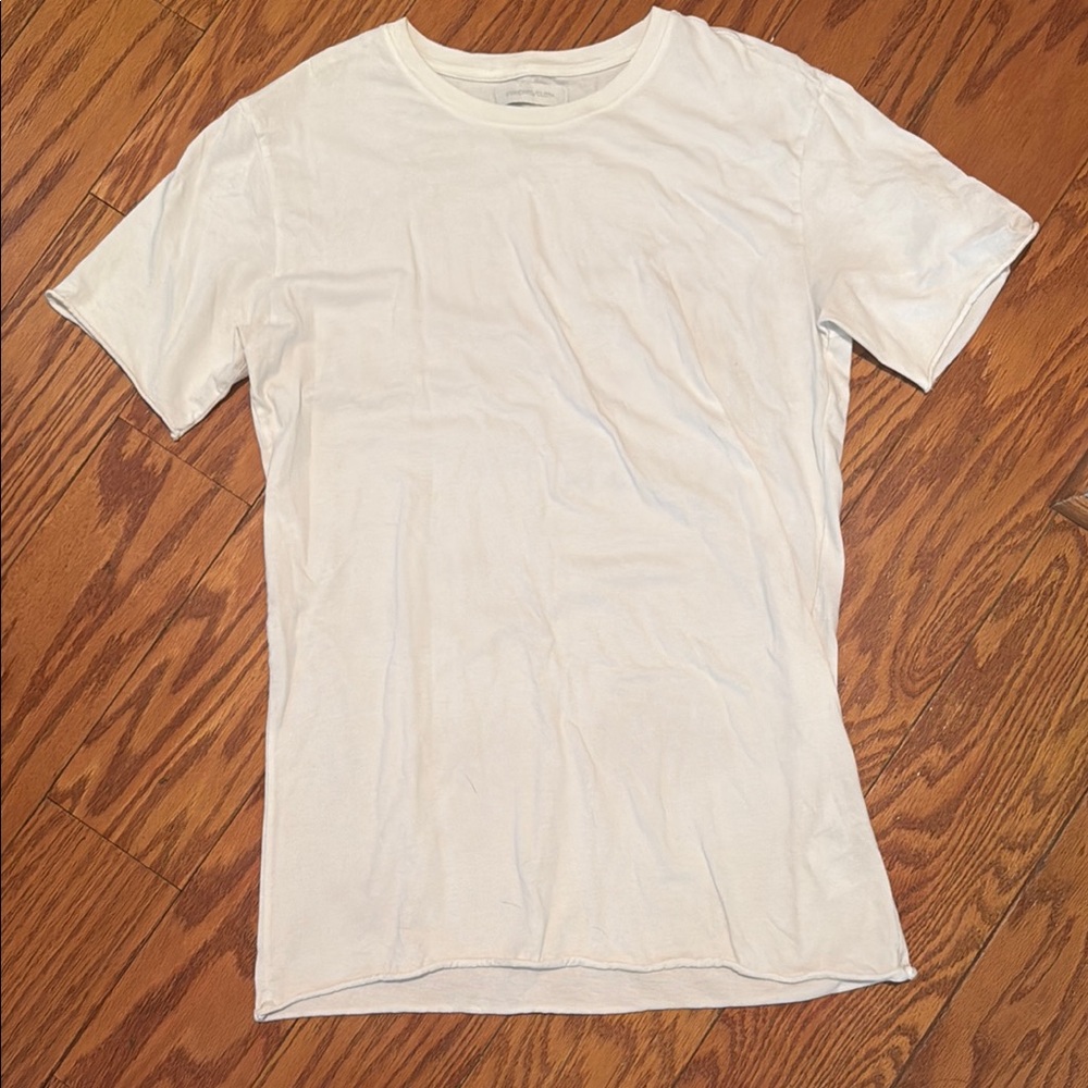 White Short Sleeve Cotton Tee